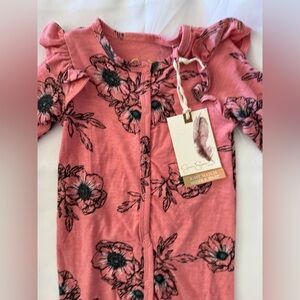 Pink Floral Baby Romper by Jessica Simpson